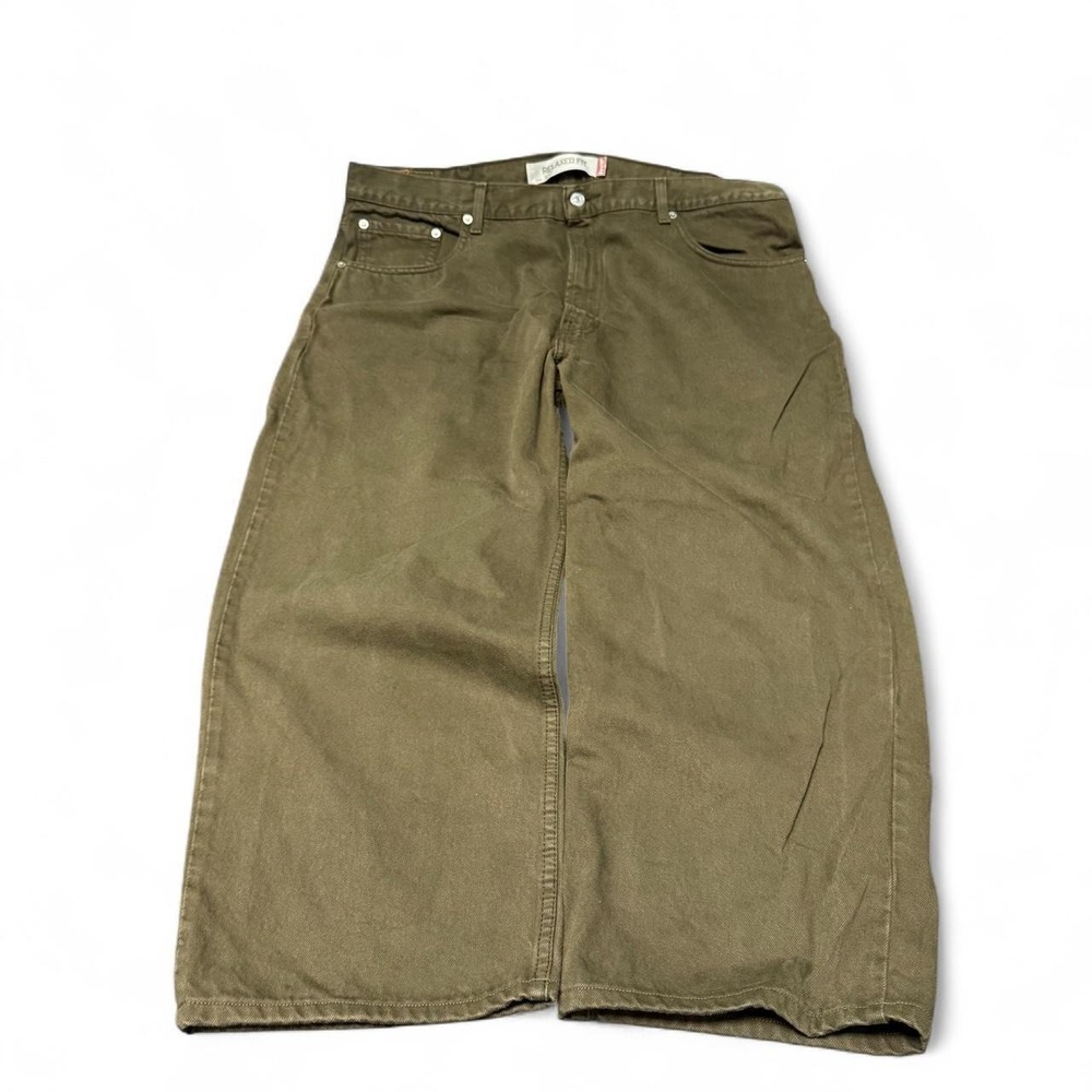 Levi's green relaxed 550 y2k wideleg baggy jeans